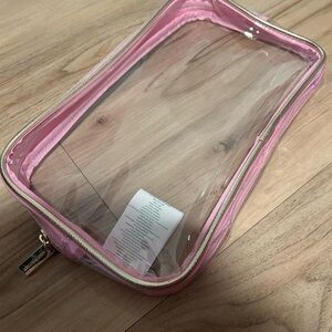 Lilly Pulitzer Pink Clear Cosmetic Bag